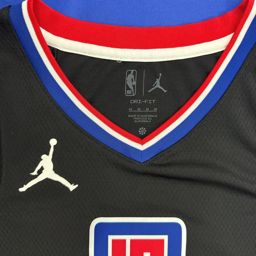Jordan Paul George Los Angeles Clippers #13 Black Statement Swingman Jersey 44 - Picture 4 of 8